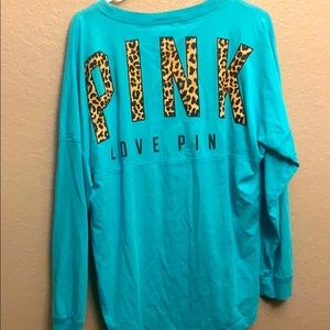 Long Sleeve VS Pink Cheetah Top
